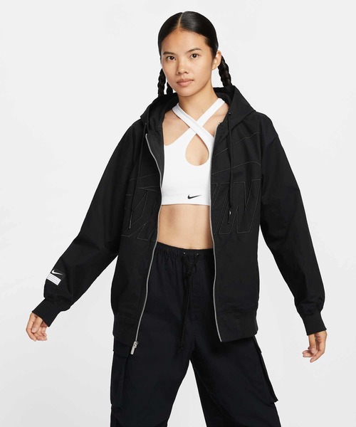 Nike オーバーサイズフィット ブラックジャケット NIKE ナイキ THERMA-FIT サーマ RPL パーク20 フォール