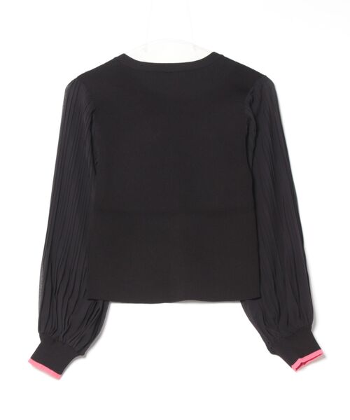 袖シフォンニットカーディガン LASUD｜袖シフォンニットカーディガン | Rakuten Fashion(楽天