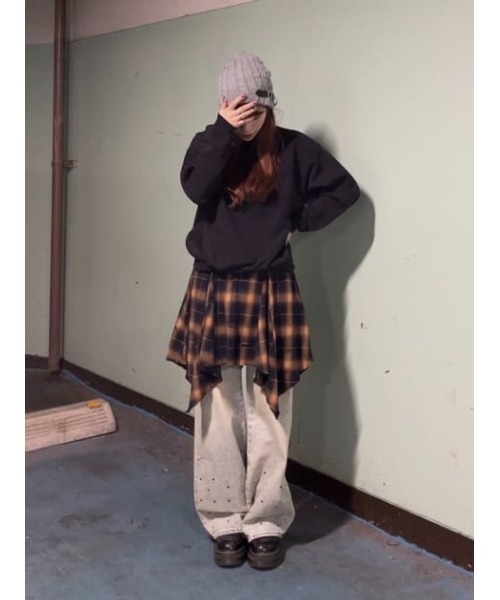 LAGUA GEM(ラグアジェム)の「LOOSEY ニットキャップ(ニットキャップ/ビーニー・レディース・ブラック/杢グレー・FREE)」の18枚目の写真