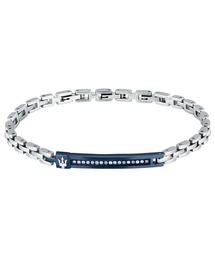 【Maserati正規品】ブレスレット シルバー×ブラック ジルコン石 Maserati/マセラティ」セラミック - メンズ ブレスレット