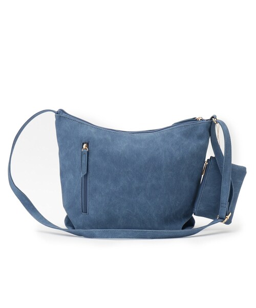 SHOO・LA・RUE（シューラルー）の「【ポーチ付き】使い勝手の良い Wフェイスショルダーバッグ（ショルダーバッグ・レディース・ブルー系その他/イエロー/ベビーピンク/ブラック/ライトベージュ/グレー/サックスブルー/オフホワイト・00）」の18枚目の写真