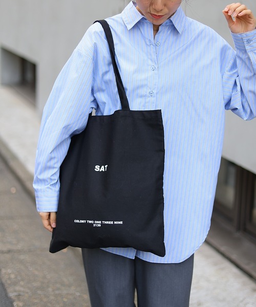 COLONY 2139（コロニートゥーワンスリーナイン）の「7デイズキャンバストートバッグ（トートバッグ・レディース・レッド/ピンク/ホワイト/ブラック/グリーン/ブルー/イエロー・FREE）」の3枚目の写真