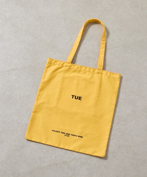 COLONY 2139（コロニートゥーワンスリーナイン）の「7デイズキャンバストートバッグ（トートバッグ・レディース・レッド/ピンク/ホワイト/ブラック/グリーン/ブルー/イエロー・FREE）」の18枚目の写真