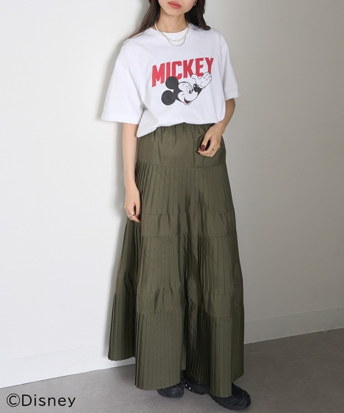 GOOD ROCK SPEED（グッドロックスピード）の「【GOOD ROCK SPEED】Disney / Mickey Mouse ミッキーマウス / Tシャツ（Tシャツ/カットソー・レディース・チャコールグレー/ホワイト系その他3/ホワイト/グレー系1/グリーン/アッシュ/グレー系その他・FREE）」の12枚目の写真