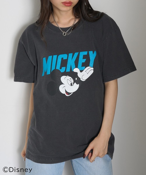 GOOD ROCK SPEED（グッドロックスピード）の「【GOOD ROCK SPEED】Disney / Mickey Mouse ミッキーマウス / Tシャツ（Tシャツ/カットソー・レディース・チャコールグレー/ホワイト系その他3/ホワイト/グレー系1/グリーン/アッシュ/グレー系その他・FREE）」の15枚目の写真