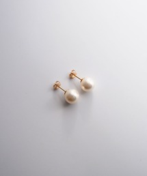 SARINOHANA/シンプルパールピアス/国産貝パール/14金ゴールドフィルド