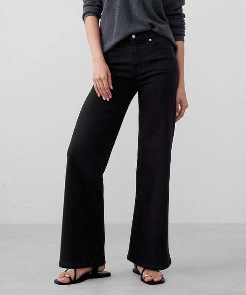 新品未使用タグ付き BANANA REPUBLIC ワイドレッグジーンズ セール】BANANA REPUBLIC FACTORY STORE ワイドレッグ ミッド