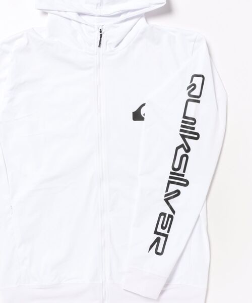 Quiksilver(クイックシルバー)の「QUIKSILVER/クイックシルバー 水着 ラッシュガード ジップフーディ パーカー OMNI MW ZIP HOODIE QLY251030(ラッシュガード・メンズ・ホワイト/ブラック・M/L/XL)」の4枚目の写真