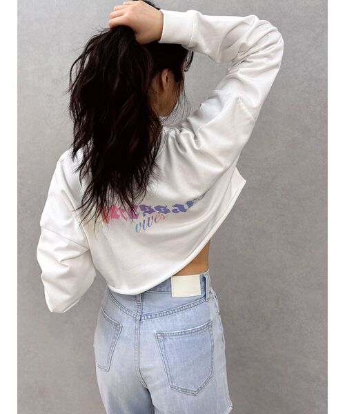 GYDA(ジェイダ)の「aecessary vivesトップス(Tシャツ/カットソー・レディース・ブラック/オフホワイト・FREE)」の16枚目の写真