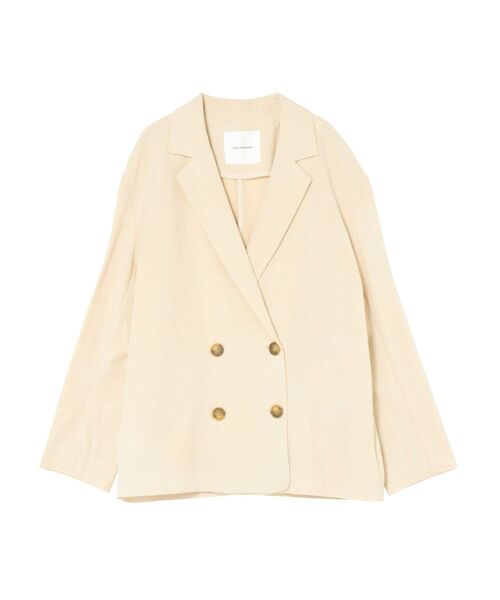 LAGUNAMOON（ラグナムーン）の「ナチュラルイージージャケット【セットアップ対応】（テーラードジャケット・レディース・ベージュ/ラベンダー/オレンジ・FREE）」の5枚目の写真