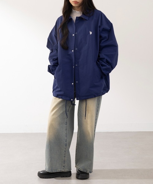 U.S. POLO ASSN.（ユーエスポロアッスン）の「【U.S. POLO ASSN.】ワンポイントナイロンコーチジャケット（ナイロンジャケット・メンズ・ネイビー/カーキ/ブラック・M/XL/L）」の20枚目の写真