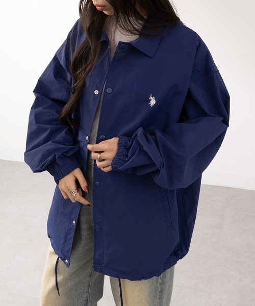 U.S. POLO ASSN.（ユーエスポロアッスン）の「【U.S. POLO ASSN.】ワンポイントナイロンコーチジャケット（ナイロンジャケット・メンズ・ネイビー/カーキ/ブラック・M/XL/L）」の16枚目の写真