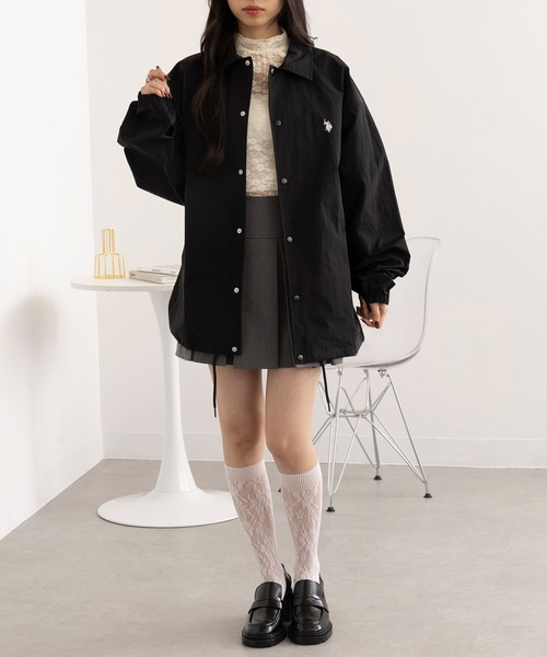 U.S. POLO ASSN.（ユーエスポロアッスン）の「【U.S. POLO ASSN.】ワンポイントナイロンコーチジャケット（ナイロンジャケット・メンズ・ネイビー/カーキ/ブラック・M/XL/L）」の6枚目の写真