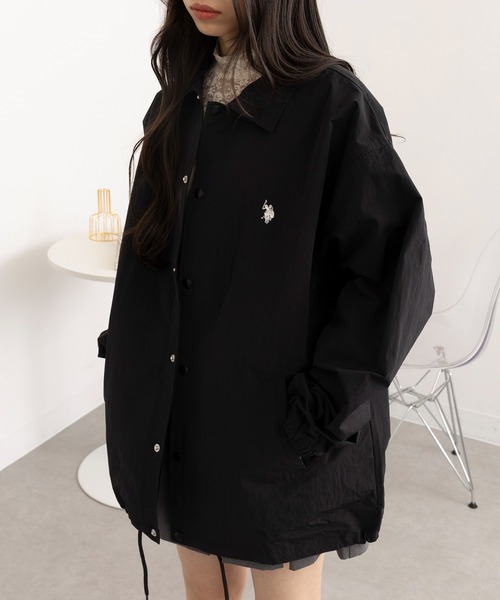 U.S. POLO ASSN.（ユーエスポロアッスン）の「【U.S. POLO ASSN.】ワンポイントナイロンコーチジャケット（ナイロンジャケット・メンズ・ネイビー/カーキ/ブラック・M/XL/L）」の5枚目の写真