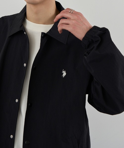 U.S. POLO ASSN.（ユーエスポロアッスン）の「【U.S. POLO ASSN.】ワンポイントナイロンコーチジャケット（ナイロンジャケット・メンズ・ネイビー/カーキ/ブラック・M/XL/L）」の8枚目の写真