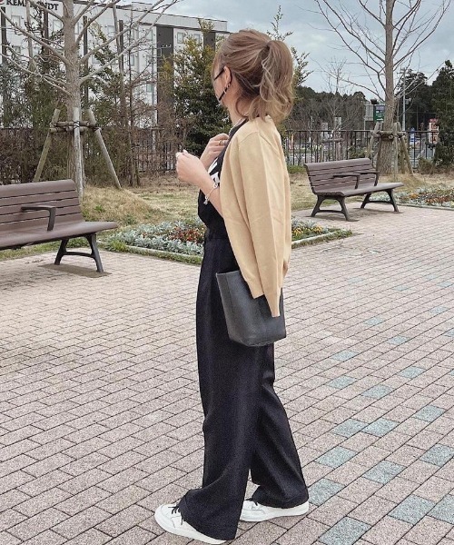 aquagarage（アクアガレージ）の「配色ハイゲージニットカーディガン（カーディガン/ボレロ・レディース・ブラック/グレイッシュブルー/グリーン/ベージュ・M/L）」の12枚目の写真