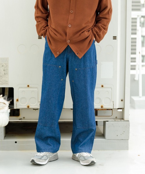 ITEMS URBANRESEARCH(アイテムズ アーバンリサーチ)の「ダブルニー コットンワークパンツ(その他パンツ・メンズ・ブルー系その他/ブラウン/ブラック・MEDIUM/LARGE)」の3枚目の写真
