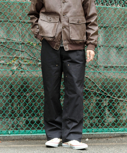 ITEMS URBANRESEARCH(アイテムズ アーバンリサーチ)の「ダブルニー コットンワークパンツ(その他パンツ・メンズ・ブルー系その他/ブラウン/ブラック・MEDIUM/LARGE)」の1枚目の写真