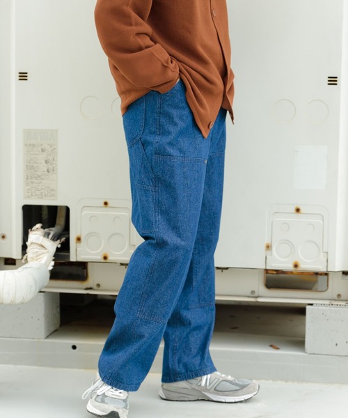 ITEMS URBANRESEARCH(アイテムズ アーバンリサーチ)の「ダブルニー コットンワークパンツ(その他パンツ・メンズ・ブルー系その他/ブラウン/ブラック・MEDIUM/LARGE)」の5枚目の写真