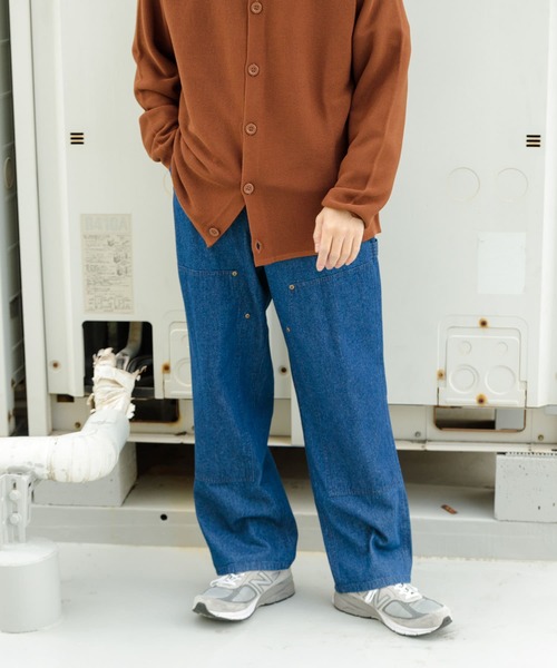ITEMS URBANRESEARCH(アイテムズ アーバンリサーチ)の「ダブルニー コットンワークパンツ(その他パンツ・メンズ・ブルー系その他/ブラウン/ブラック・MEDIUM/LARGE)」の6枚目の写真