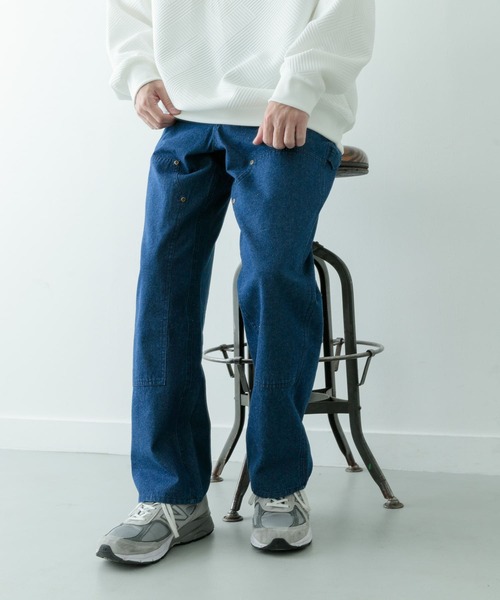 ITEMS URBANRESEARCH(アイテムズ アーバンリサーチ)の「ダブルニー コットンワークパンツ(その他パンツ・メンズ・ブルー系その他/ブラウン/ブラック・MEDIUM/LARGE)」の9枚目の写真