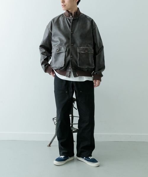 ITEMS URBANRESEARCH(アイテムズ アーバンリサーチ)の「ダブルニー コットンワークパンツ(その他パンツ・メンズ・ブルー系その他/ブラウン/ブラック・MEDIUM/LARGE)」の22枚目の写真