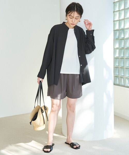 UNFILO（アンフィーロ）の「【吸水速乾/接触冷感】ラッシュガード ショートパンツ（ラッシュガード・レディース・ブラック系/グレー系・SMALL/MEDIUM）」の14枚目の写真