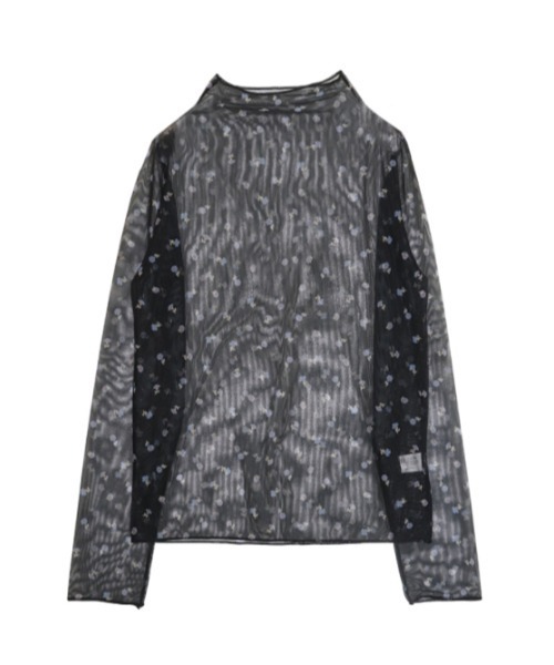 AMAIL（アマイル）の「FLOWER SHEER トップス（シャツ/ブラウス・レディース・アイボリー/ブラック・FREE）」の12枚目の写真