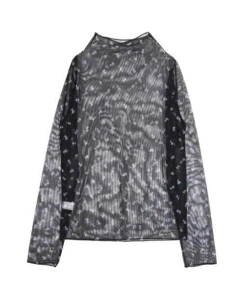 AMAIL（アマイル）の「FLOWER SHEER トップス（シャツ/ブラウス・レディース・アイボリー/ブラック・FREE）」の13枚目の写真