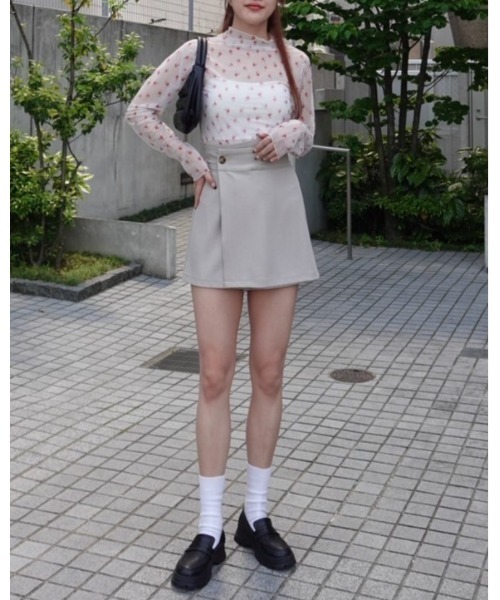 AMAIL（アマイル）の「FLOWER SHEER トップス（シャツ/ブラウス・レディース・アイボリー/ブラック・FREE）」の19枚目の写真