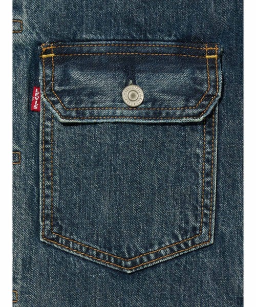 Levi's(リーバイス)の「Levi's/リーバイス TYPE II トラッカージャケット ミディアムインディゴ(デニムジャケット・メンズ・インディゴブルー・S/M/L/XL)」の7枚目の写真