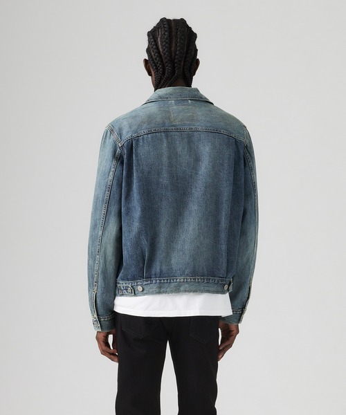 Levi's(リーバイス)の「Levi's/リーバイス TYPE II トラッカージャケット ミディアムインディゴ(デニムジャケット・メンズ・インディゴブルー・S/M/L/XL)」の9枚目の写真
