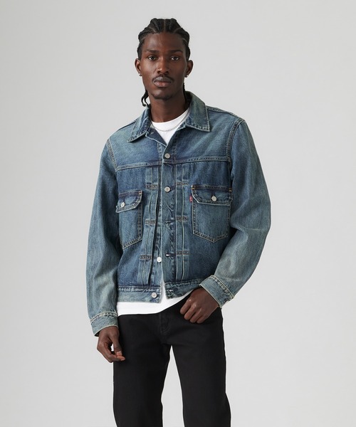 Levi's(リーバイス)の「Levi's/リーバイス TYPE II トラッカージャケット ミディアムインディゴ(デニムジャケット・メンズ・インディゴブルー・S/M/L/XL)」の10枚目の写真