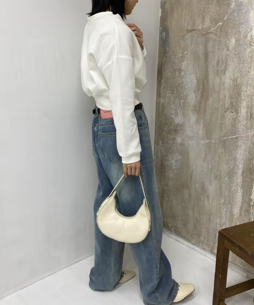 mebole(メボレ)の「2way choker Vネックトップス(Tシャツ/カットソー・レディース・ホワイト/ブラック・FREE)」の20枚目の写真