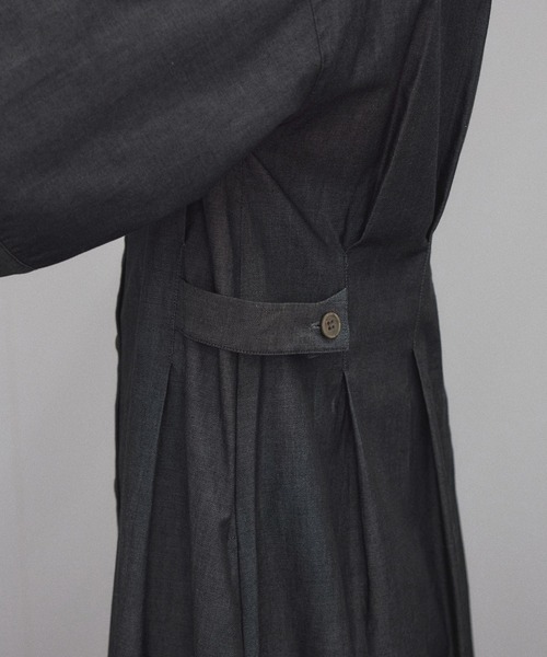 SALON adam et rope'（サロン アダム エ ロペ）の「【ZOZOTOWN限定】ハーフスリーブウエストタックシャツワンピース[ロングサイズ展開]（ワンピース・レディース・ネイビー/ブラック・ML/S/M/SL）」の16枚目の写真