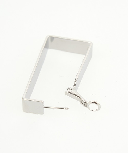 an meets zakka(アンミツザッカ)の「an meets zakka スクエアスティックフープメタルピアス(ピアス(両耳用)・レディース・ブラック/シルバー/ゴールド・FREE)」の8枚目の写真