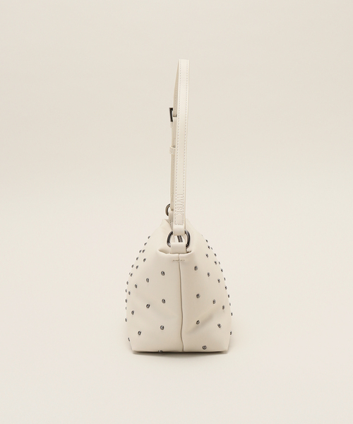 HVISK（ヴィスク）の「HVISK/ ヴィスク GIL METAL STUDS BAG（ハンドバッグ・レディース・ホワイト・FREE）」の2枚目の写真