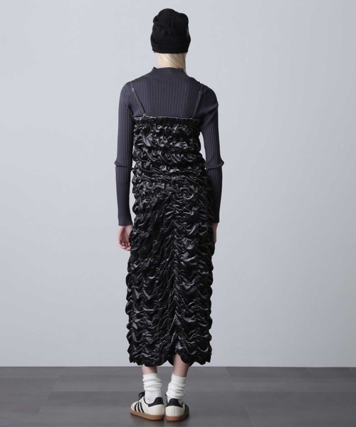 ROSE BUD（ローズバッド）の「ベロアベアトップ＋リブニットセット（ニット/セーター・レディース・カーキ/グレー・ONE SIZE）」の5枚目の写真