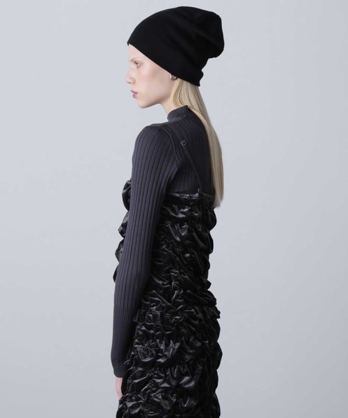 ROSE BUD（ローズバッド）の「ベロアベアトップ＋リブニットセット（ニット/セーター・レディース・カーキ/グレー・ONE SIZE）」の7枚目の写真