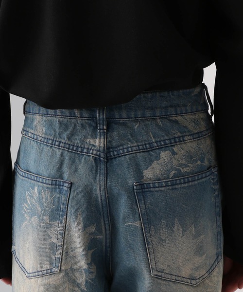 HARE（ハレ）の「【SET UP対応】フラワープリントデニムパンツ(HARE)（デニムパンツ・メンズ・ブラック/ブルー・FREE）」の18枚目の写真
