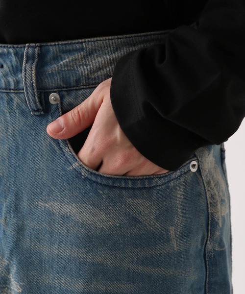 HARE（ハレ）の「【SET UP対応】フラワープリントデニムパンツ(HARE)（デニムパンツ・メンズ・ブラック/ブルー・FREE）」の21枚目の写真