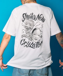 Noh-mask two face tee