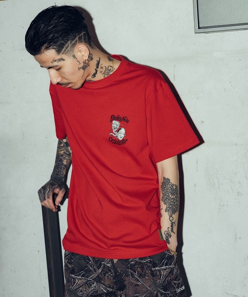 Subciety（サブサエティ）の「Noh-mask two face tee（Tシャツ/カットソー・メンズ・ネイビー/ホワイト/レッド/ブラック/チャコール・SMALL/MEDIUM/LARGE/X-LARGE/XX-LARGE）」の19枚目の写真