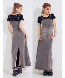 EVRIS | デニムベアロングワンピース(ワンピース)