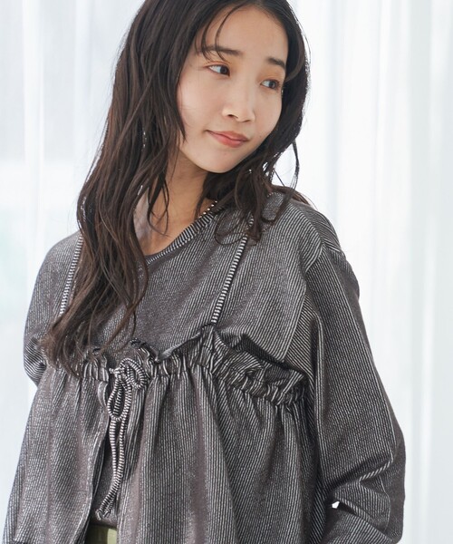 セール】配色リブキャミソールセット（Tシャツ/カットソー）｜coen