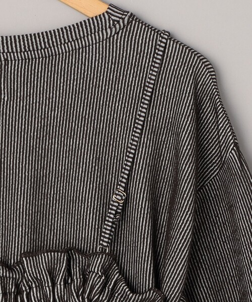 coen(コーエン)の「配色リブキャミソールセット(Tシャツ/カットソー・レディース・ナチュラル/ライトブルー/ブラック・M/L)」の9枚目の写真