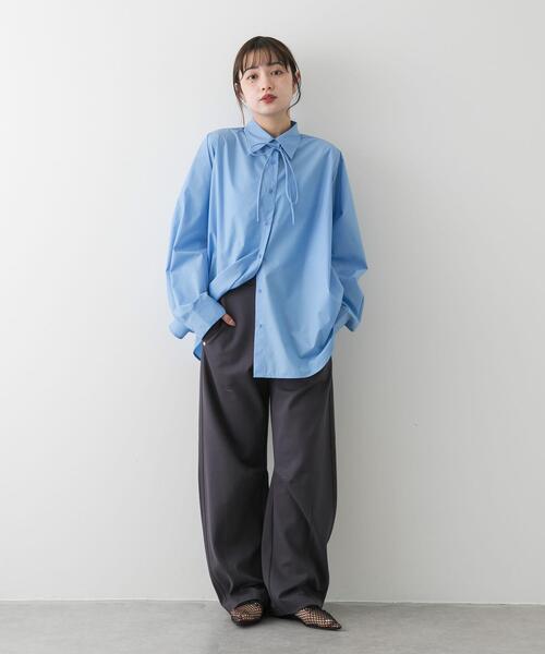 SENSE OF PLACE by URBAN RESEARCH(センスオブプレイスバイアーバンリサーチ)の「ポンチカーブパンツ(その他パンツ・レディース・ブラック/チャコールグレー/アイボリー・SMALL/MEDIUM)」の12枚目の写真
