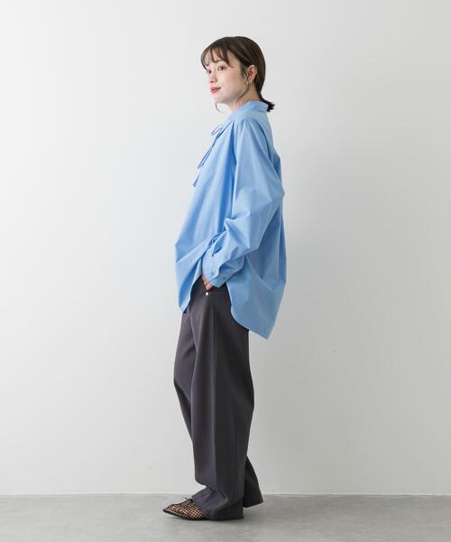 SENSE OF PLACE by URBAN RESEARCH(センスオブプレイスバイアーバンリサーチ)の「ポンチカーブパンツ(その他パンツ・レディース・ブラック/チャコールグレー/アイボリー・SMALL/MEDIUM)」の11枚目の写真