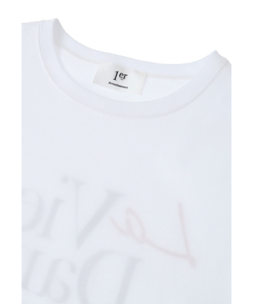 1er Arrondissement（プルミエアロンディスモン）の「バックプリントロングTシャツ（Tシャツ/カットソー・レディース・ブラック系その他3/オフホワイト・FREE）」の10枚目の写真