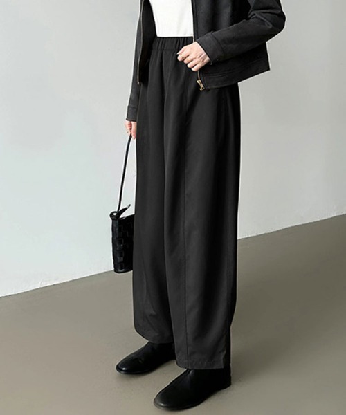 SallyLunn(サリーラン)の「ゆるワイドパンツ(その他パンツ・レディース・ベージュ/グレー/ブラック・MEDIUM/LARGE)」の7枚目の写真
